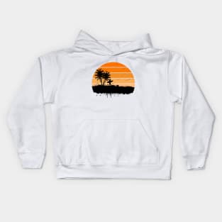 sunset surf, surfing, beach shirt,surf, surfer,shirt, summer shirt, Kids Hoodie